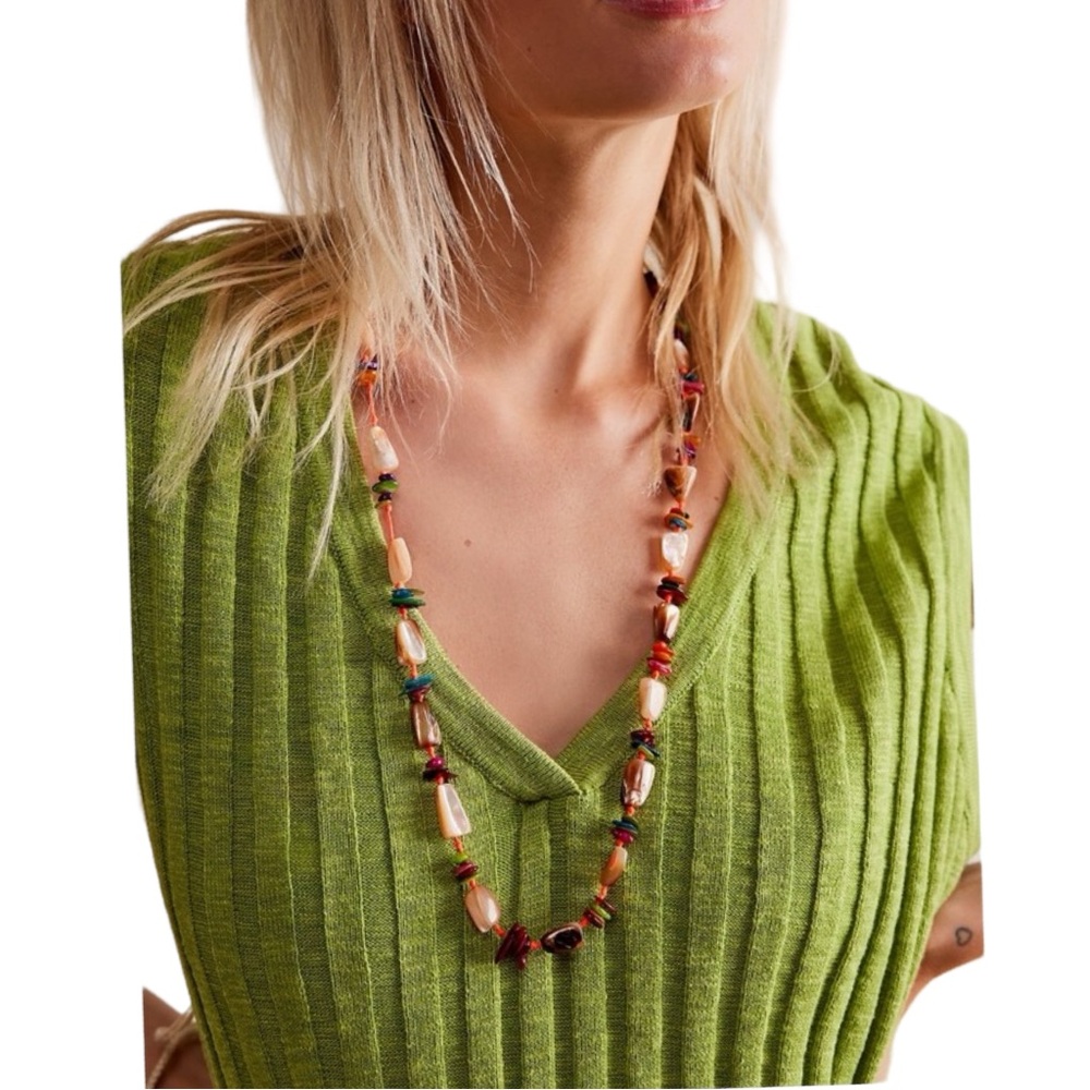 NWT Free People At The Market Necklace Bohemian Necklace